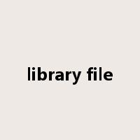 library file是什么意思