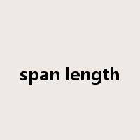span length是什么意思