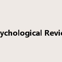 Psychological Review是什么意思