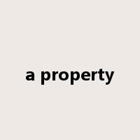 a property是什么意思