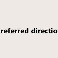 preferred direction是什么意思