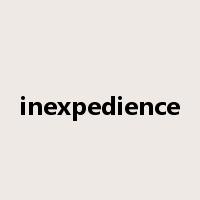 inexpedience是什么意思