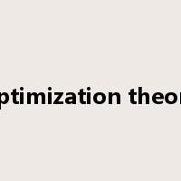 optimization theory是什么意思