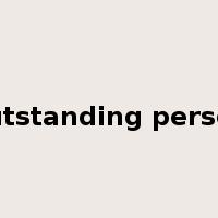 outstanding person是什么意思