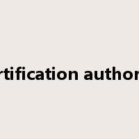 certification authority是什么意思