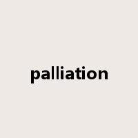 palliation是什么意思