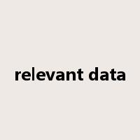 relevant data是什么意思
