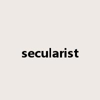 secularist是什么意思