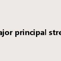 major principal stress是什么意思
