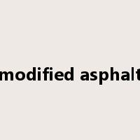 modified asphalt是什么意思