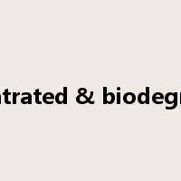 Concentrated & biodegradable是什么意思