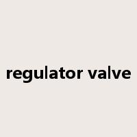 regulator valve是什么意思