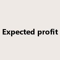 Expected profit是什么意思