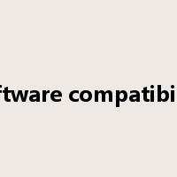software compatibility是什么意思
