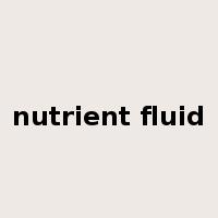 nutrient fluid是什么意思