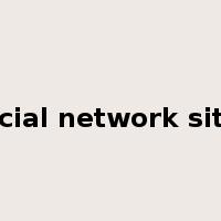 social network sites是什么意思