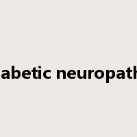 diabetic neuropathy是什么意思