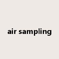 air sampling是什么意思