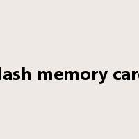 flash memory card是什么意思
