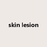 skin lesion是什么意思