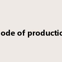 mode of production是什么意思
