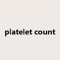 platelet count是什么意思
