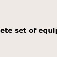 complete set of equipment是什么意思