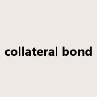 collateral bond是什么意思