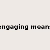 engaging means是什么意思