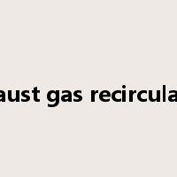exhaust gas recirculation是什么意思