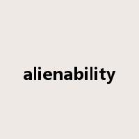 alienability是什么意思