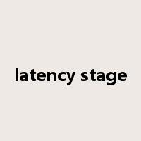 latency stage是什么意思
