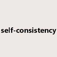 self-consistency是什么意思