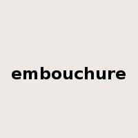 embouchure是什么意思