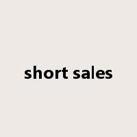 short sales是什么意思