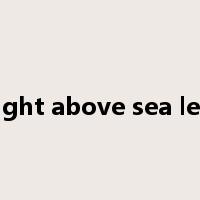 height above sea level是什么意思