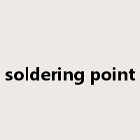soldering point是什么意思