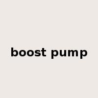 boost pump是什么意思
