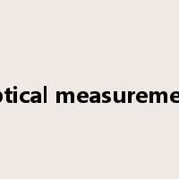 optical measurement是什么意思