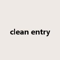 clean entry是什么意思