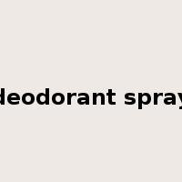 deodorant spray是什么意思