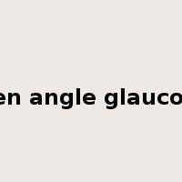 open angle glaucoma是什么意思