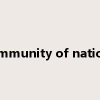 community of nations是什么意思