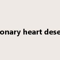 Coronary heart desease是什么意思