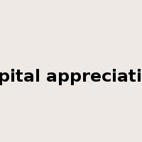 capital appreciation是什么意思