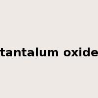 tantalum oxide是什么意思