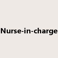 Nurse-in-charge是什么意思