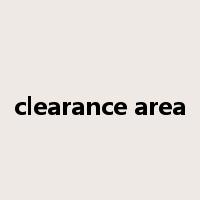 clearance area是什么意思