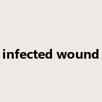 infected wound是什么意思