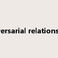 adversarial relationship是什么意思